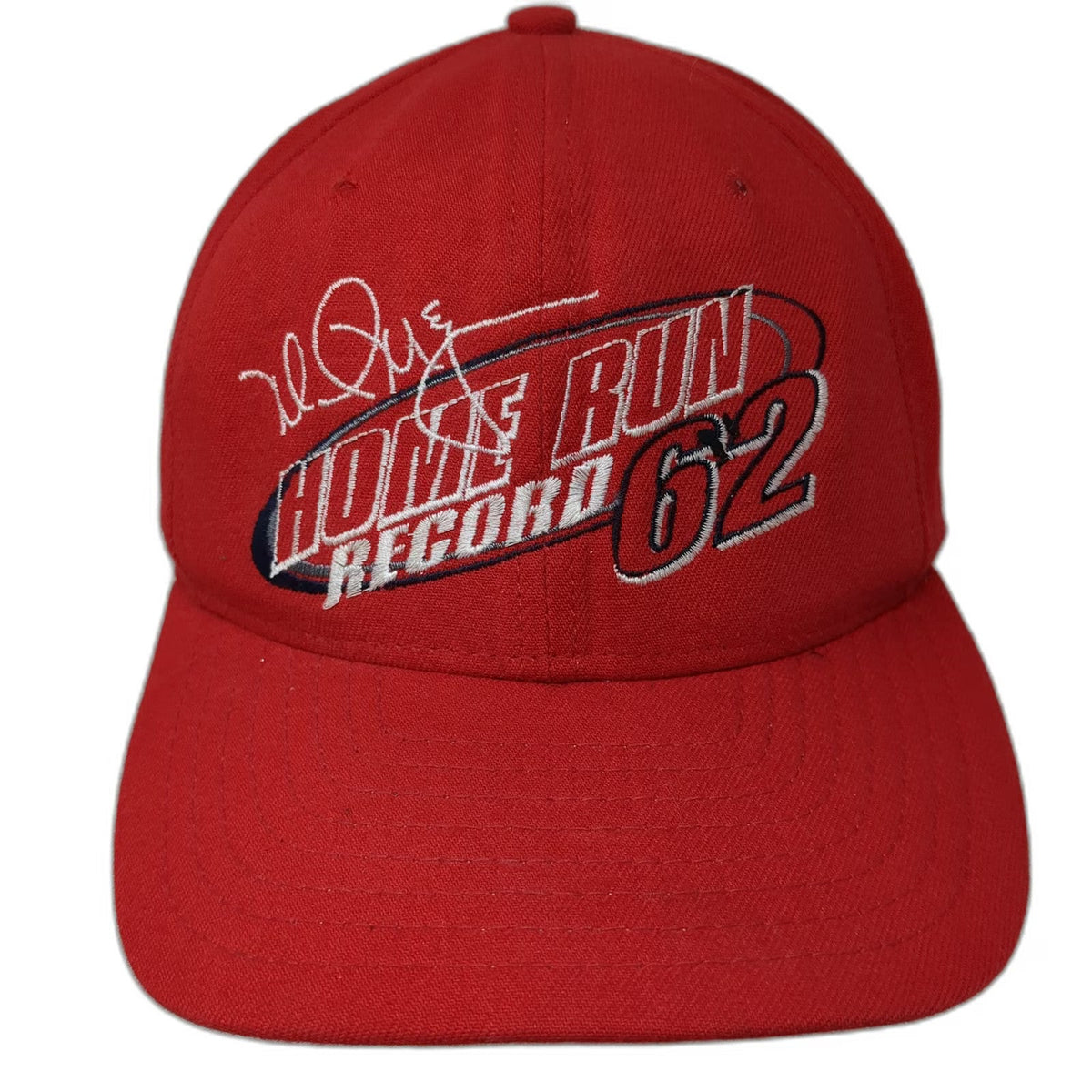 New Era Snapback Hat Red L Mark McGwire 62 Home Run Record St. Louis Cardinals