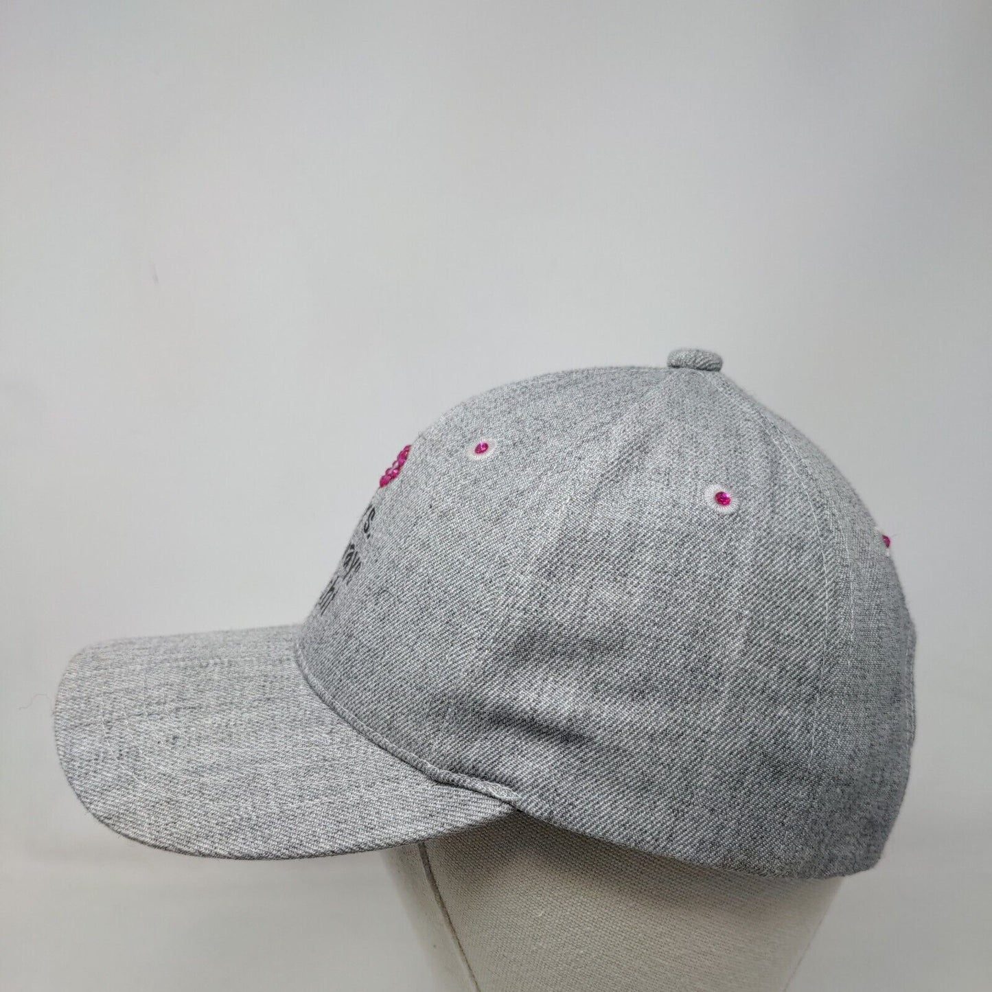 Mrs. Always Right Snapback Hat Gray One Size Rhinestone Three In 6 Panel