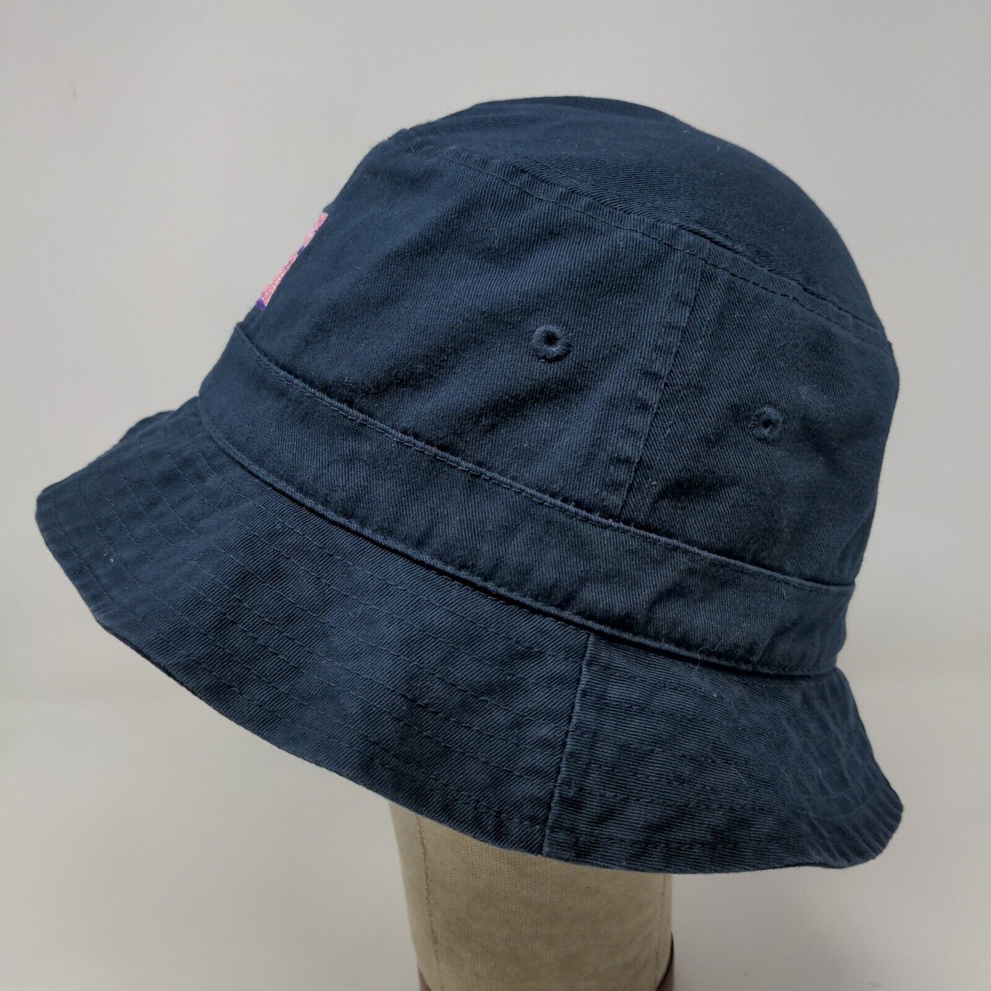 Nautica Men's Bucket Hat Blue Embroidered Spell Out Logo Teenage Tour