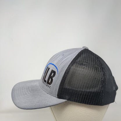 ILB Electric Snapback Mesh Back Trucker Hat Gray One Size Embroidered