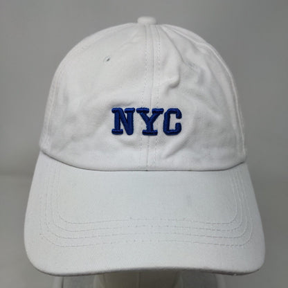 NYC 1987 Slideback Hat White One Size Embroidered Vent Holes G&P