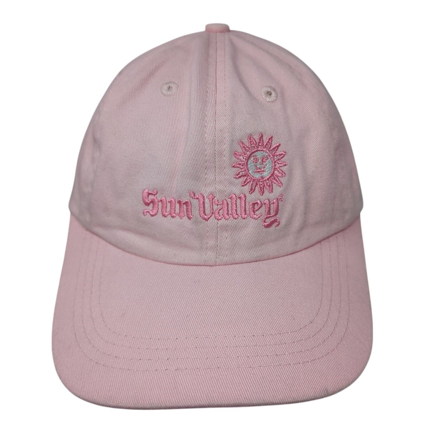 Sun Valley Slideback Hat Pink One Size Adjustable Embroidered Gear For Sports