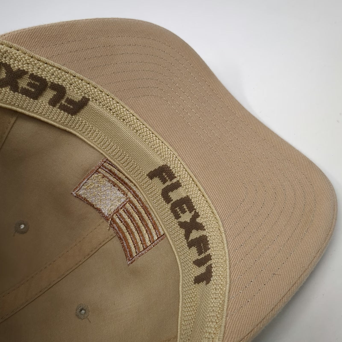 Flexfit Baseball Cap Beige XL Subdued American Flag Tactical Fitted Hat