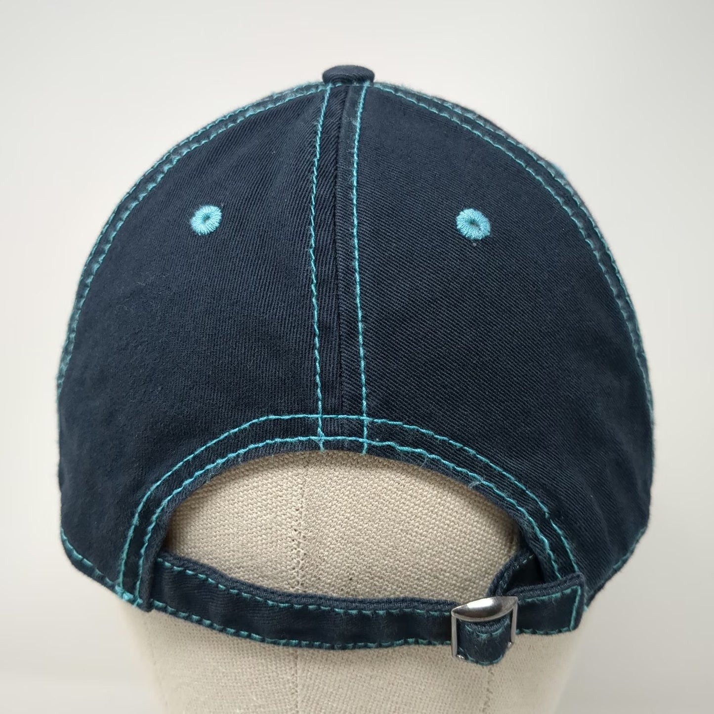 Prairie Mountain Blue One Size Baseball Cap Hat Mount Vernon Contrast Stitch