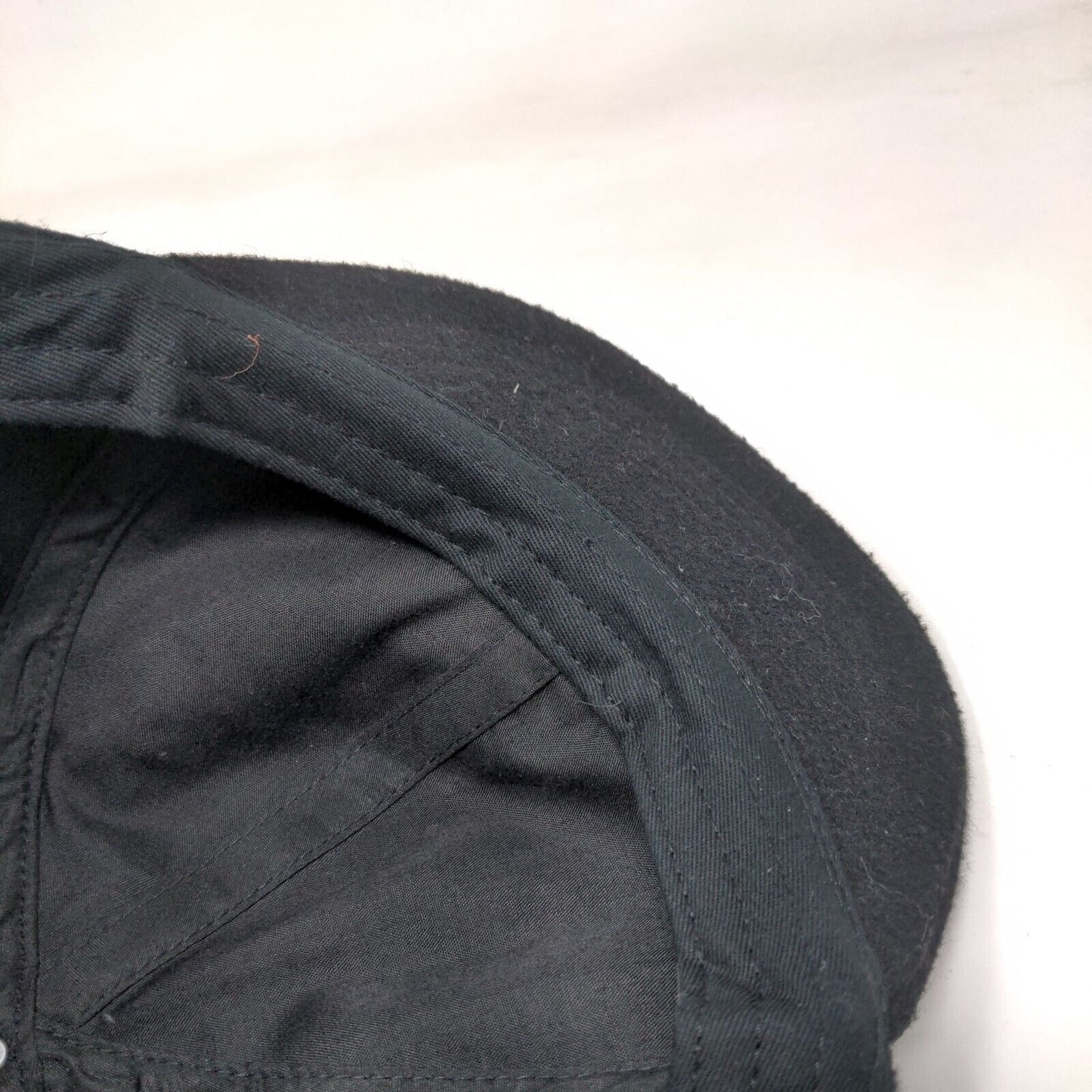 Letter C Snapback Hat Black M/L Adjustable Solid Vent Holes Cash & Co