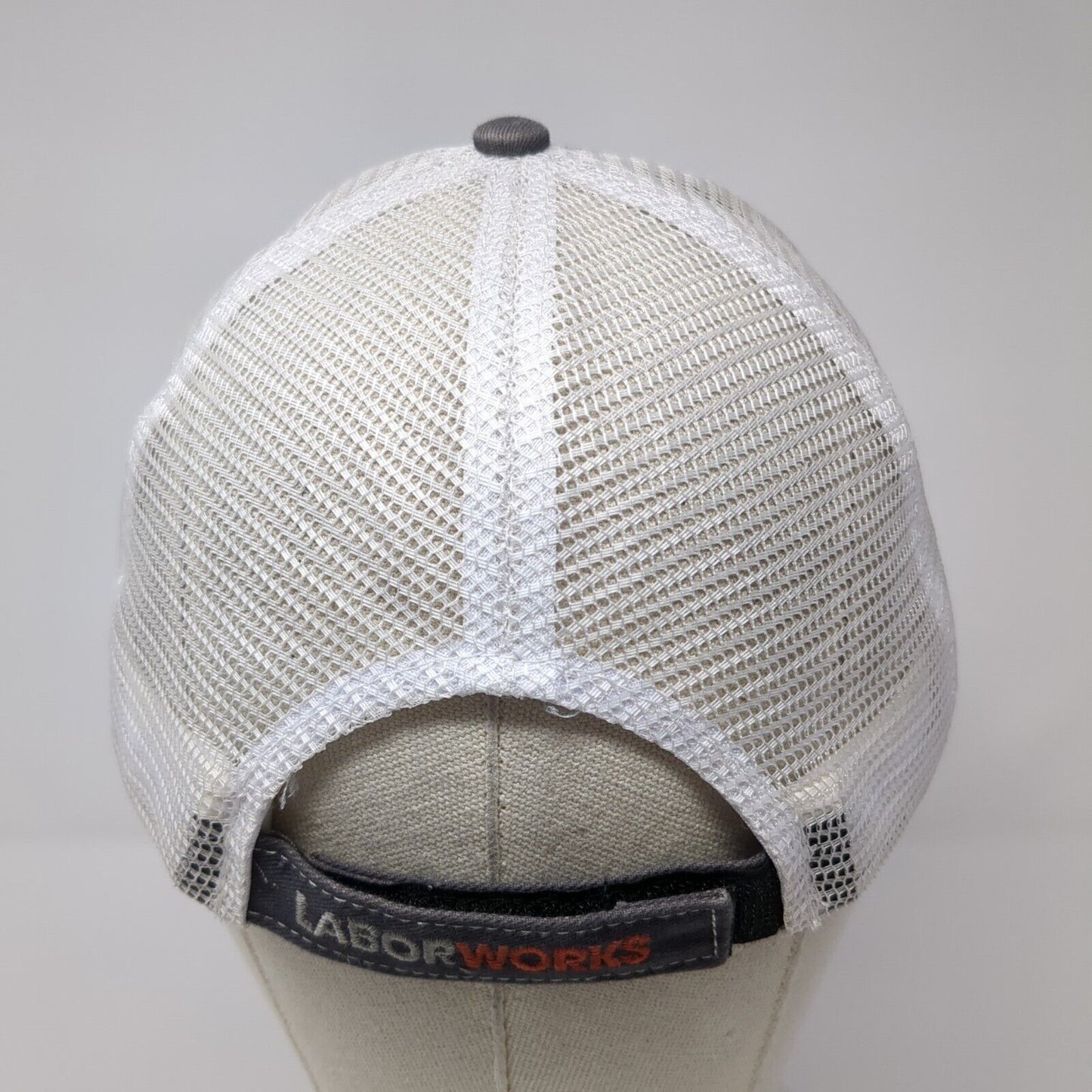 Laborworks Always Available Strapback Mesh Back Trucker Hat Gray One Size