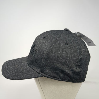 Cabela's Baseball Cap Black One Size Gray Embroidered Logo Stretch Fit Hat