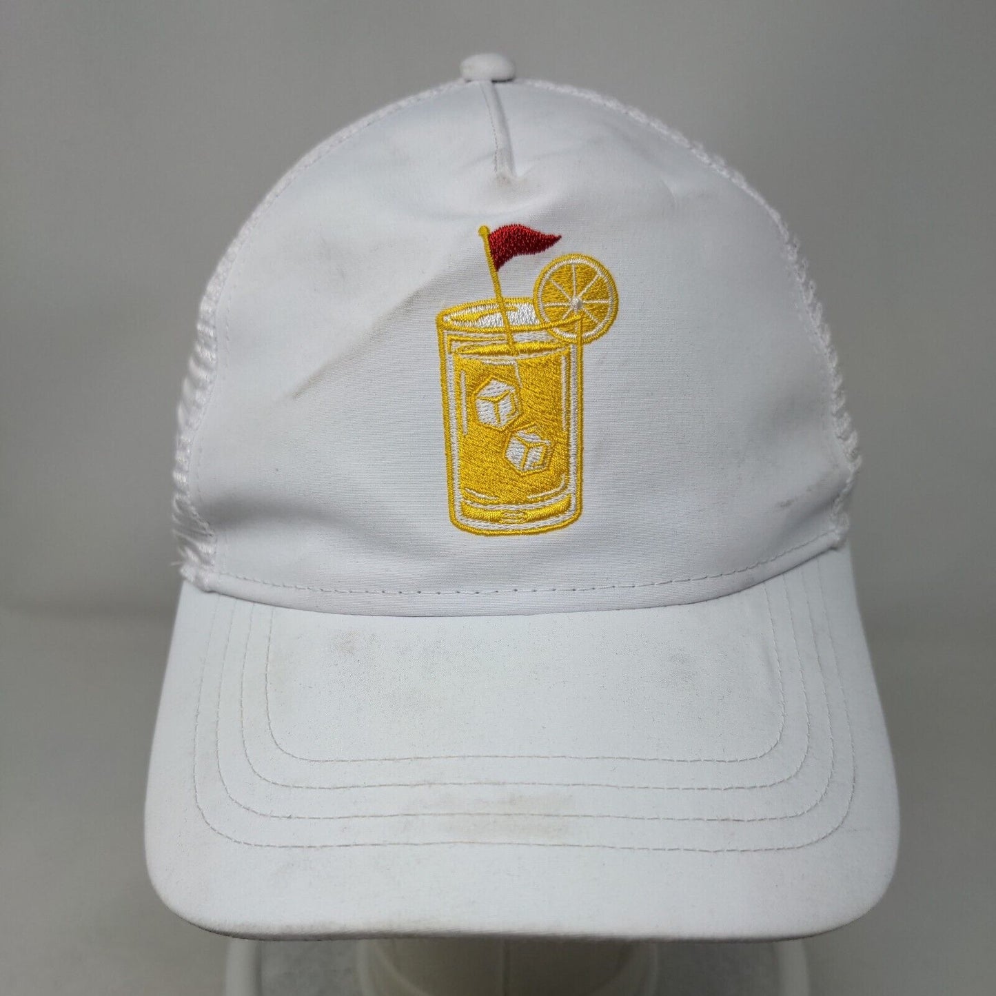 Lemonade Snapback Mesh Back Trucker Hat White One Size Athletic Works
