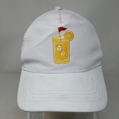 Lemonade Snapback Mesh Back Trucker Hat White One Size Athletic Works
