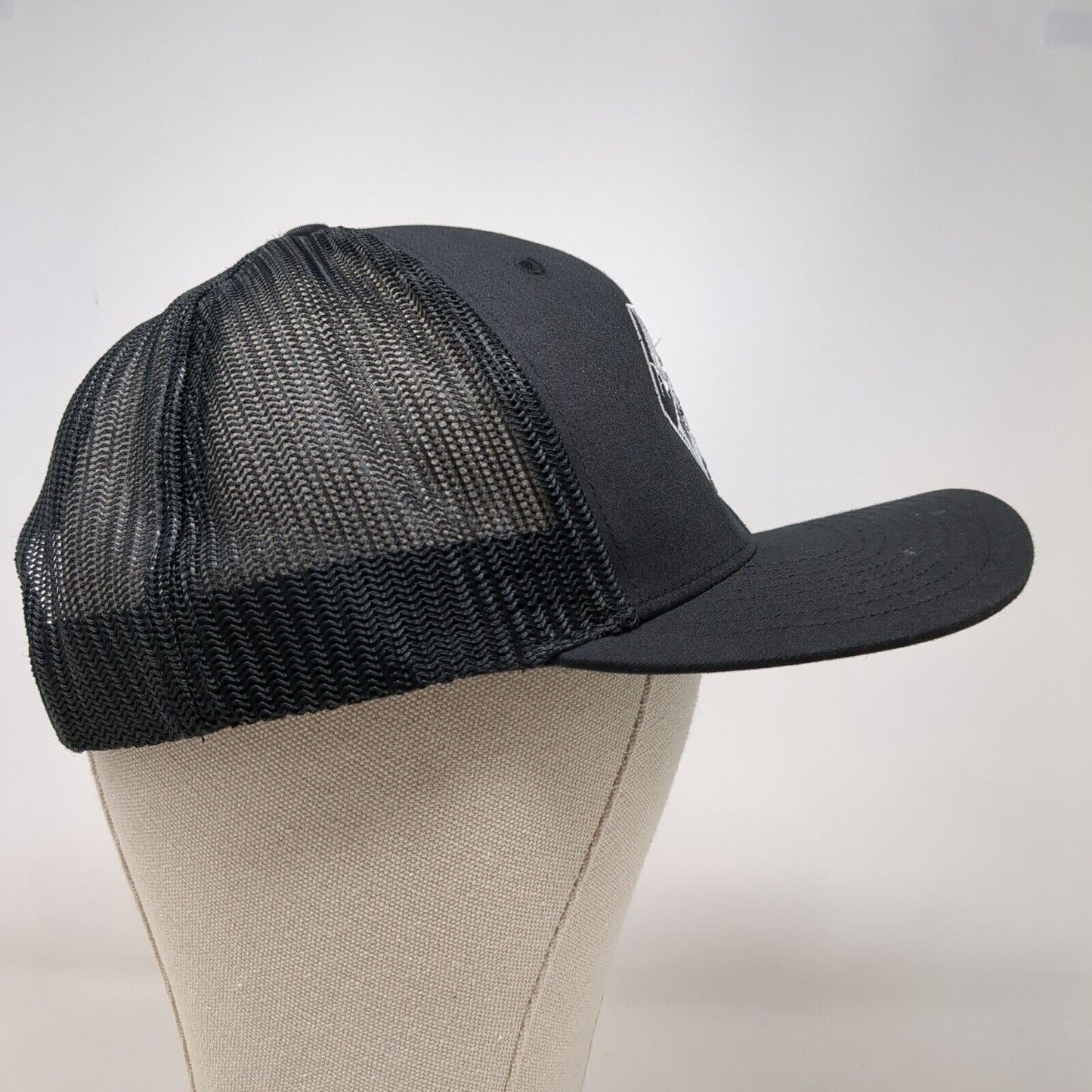 Open Jar Concepts Snapback Trucker Hat Black OSFA 6 Panel Mesh Back Richardson