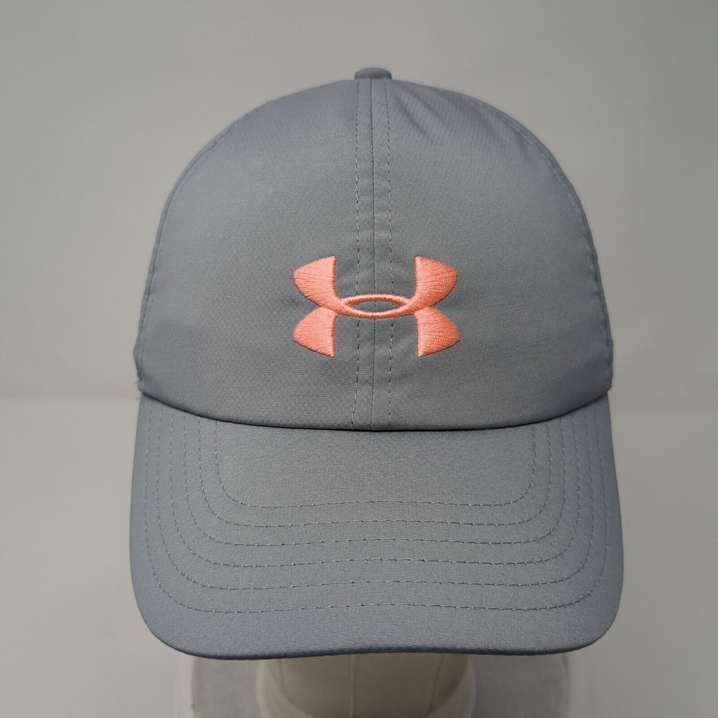 Under Armour Women's Slideback Hat Gray One Size Adjustable Embroidered