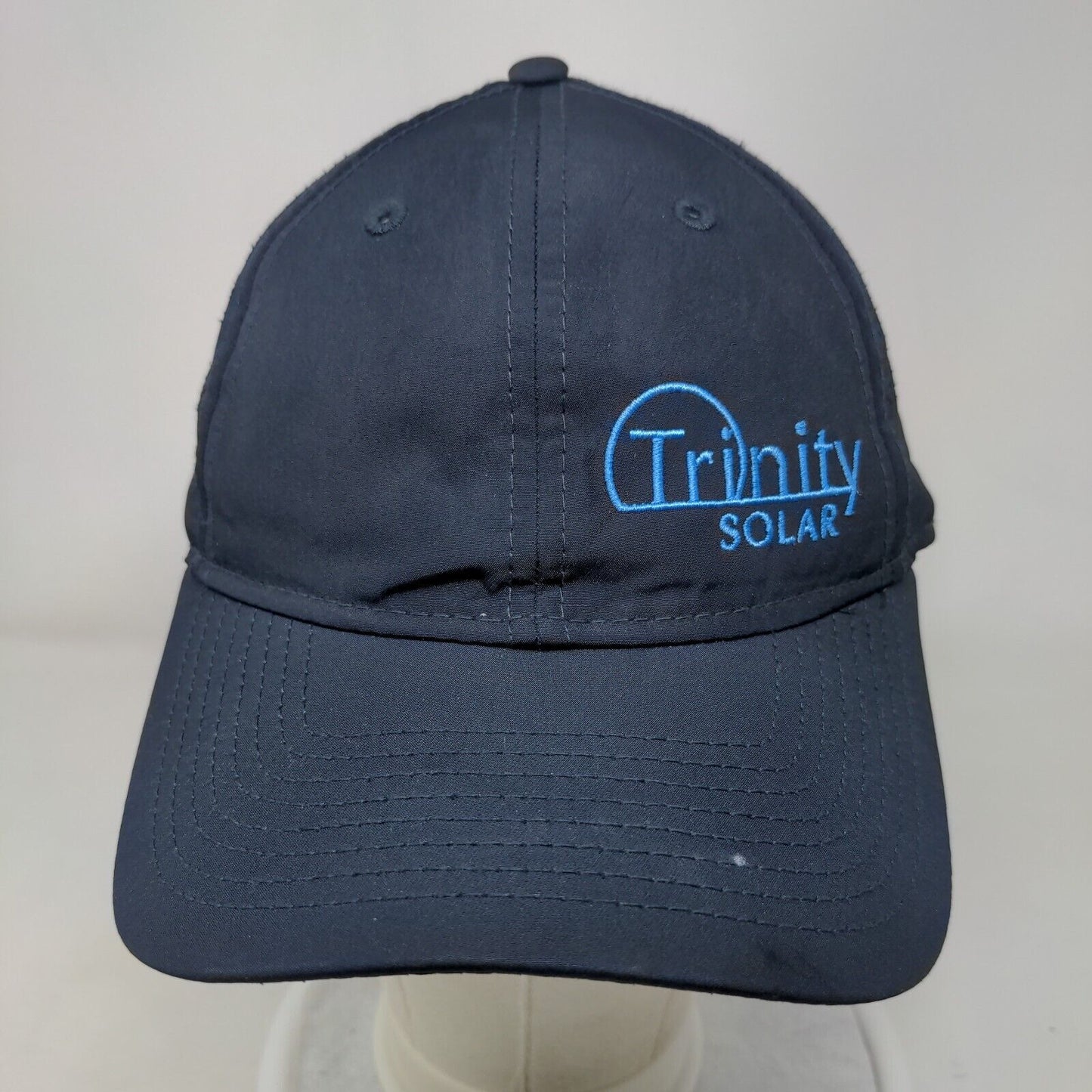 Trinity Solar Strapback Hat Blue OSFM Embroidered Laser Cut New Era