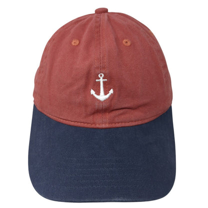 Anchor Slideback Hat Multicolor One Size Adjustable Embroidered Vented Holes
