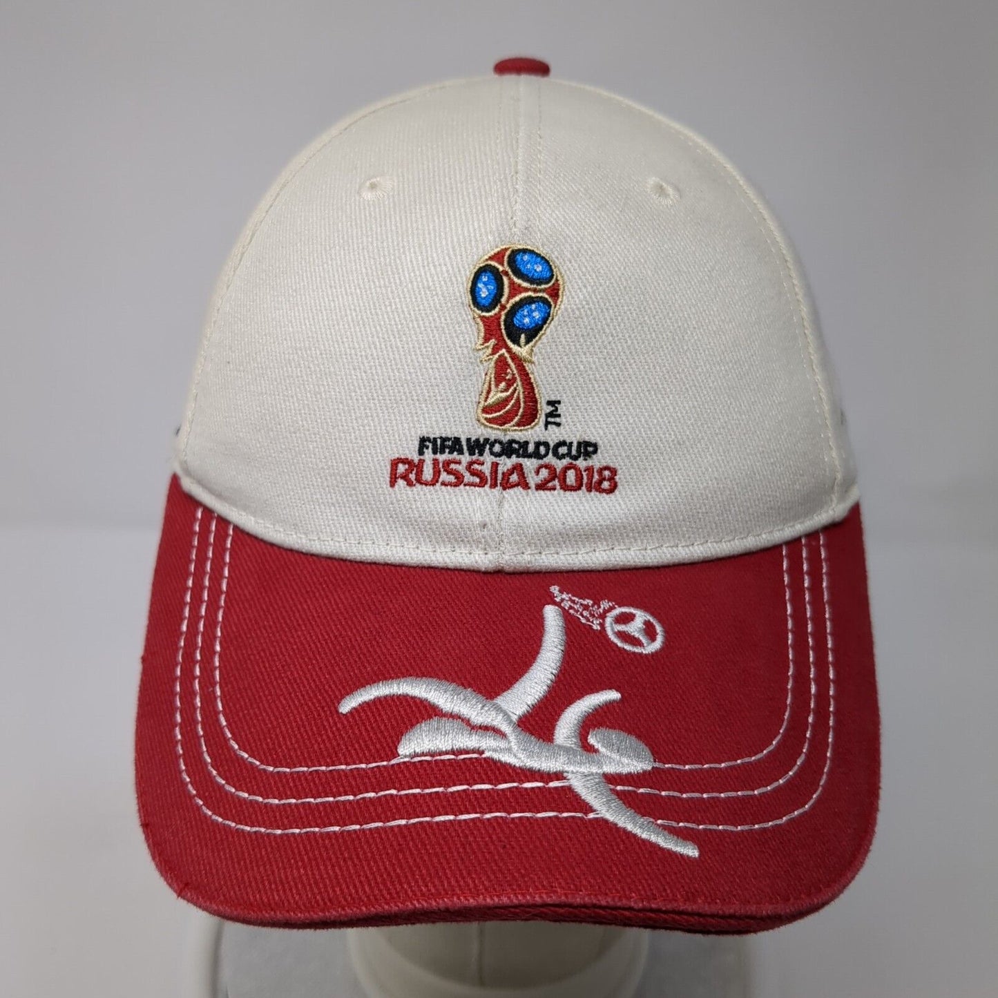 FIFA World Cup 2018 Russia Strapback Hat Multicolor OSFA Embroidered Logo