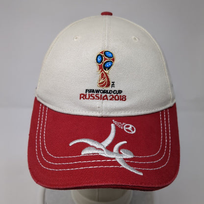 FIFA World Cup 2018 Russia Strapback Hat Multicolor OSFA Embroidered Logo