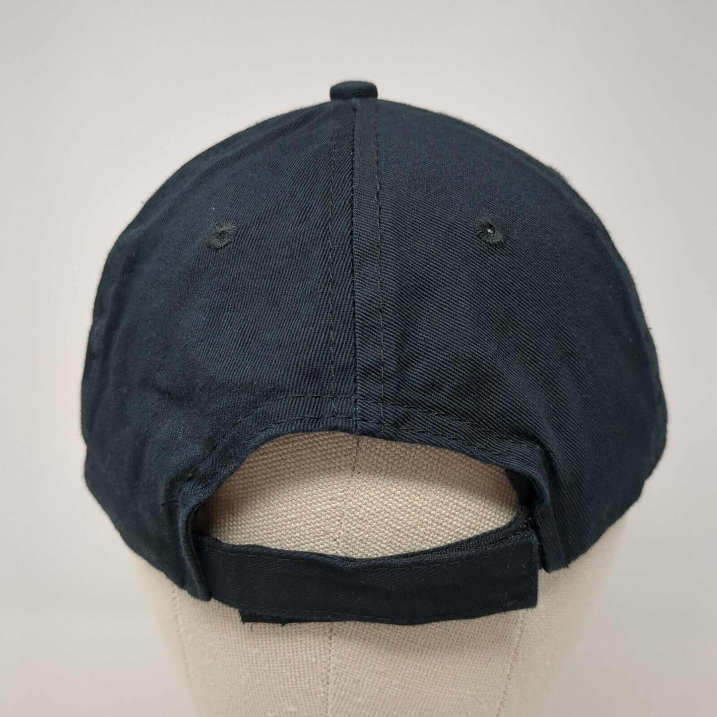 MAG Strapback Hat Blue One Size Adjustable Embroidered Port & Company