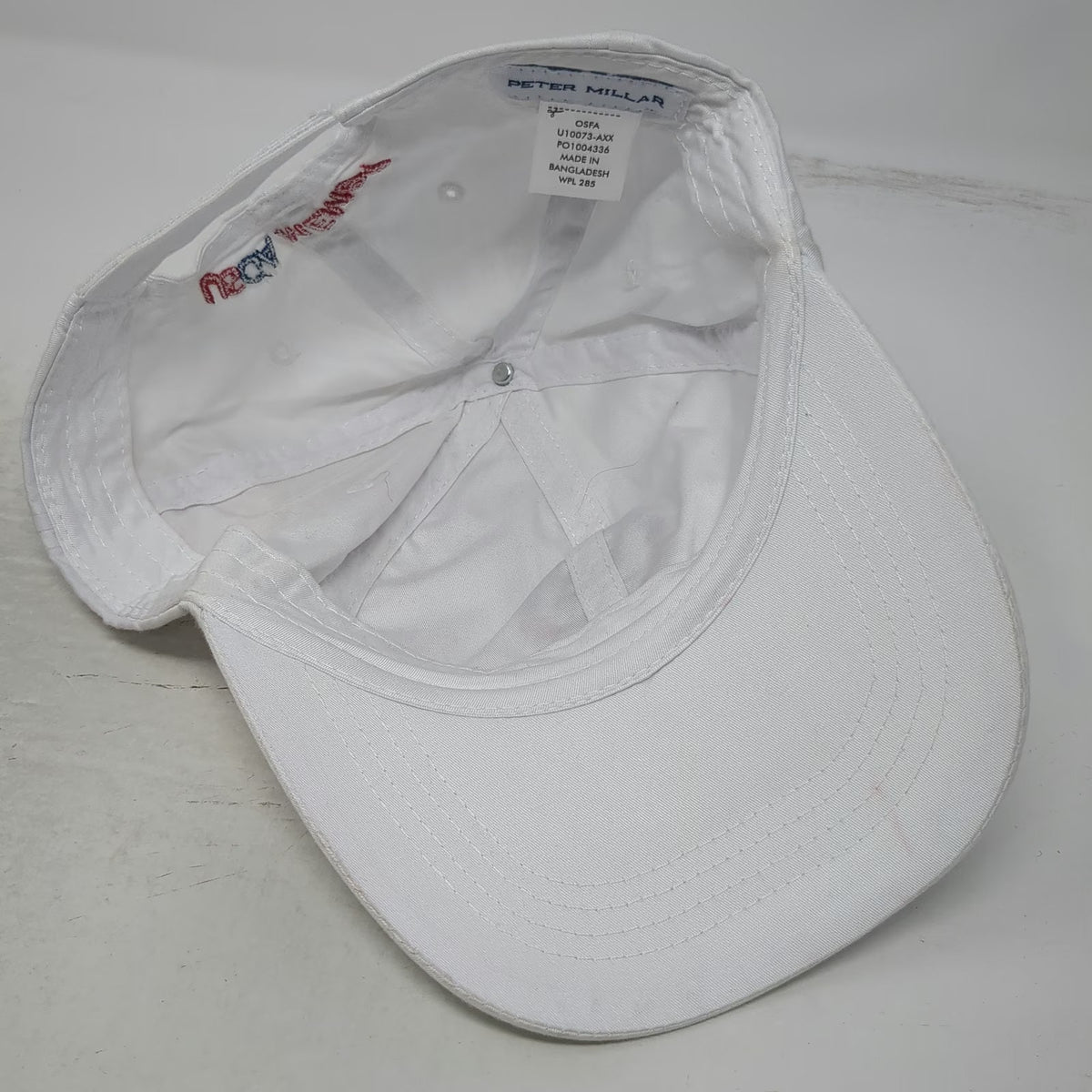 Peter Millar Baseball Cap White One Size 126th US Open Shinnecock Hills Hat USGA