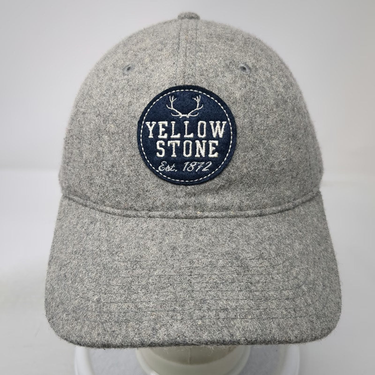 Champion Baseball Cap Gray One Size Yellowstone Montana Wool Strapback Hat