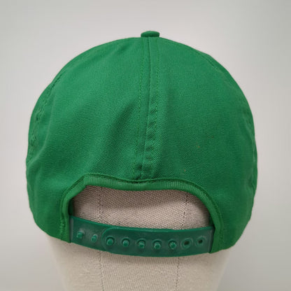5 Panel Green Hat One Size Snapback Rope Macon Iron Paper Stock Recycling Logo