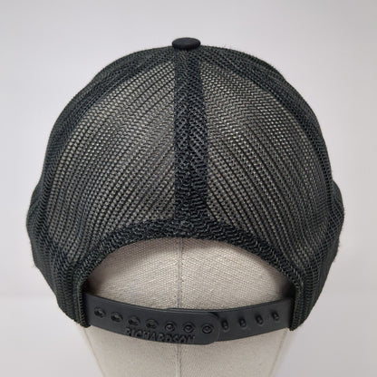Hop Valley Brewing Co. Snapback Trucker Hat Black OS Adjustable Mesh Richardson