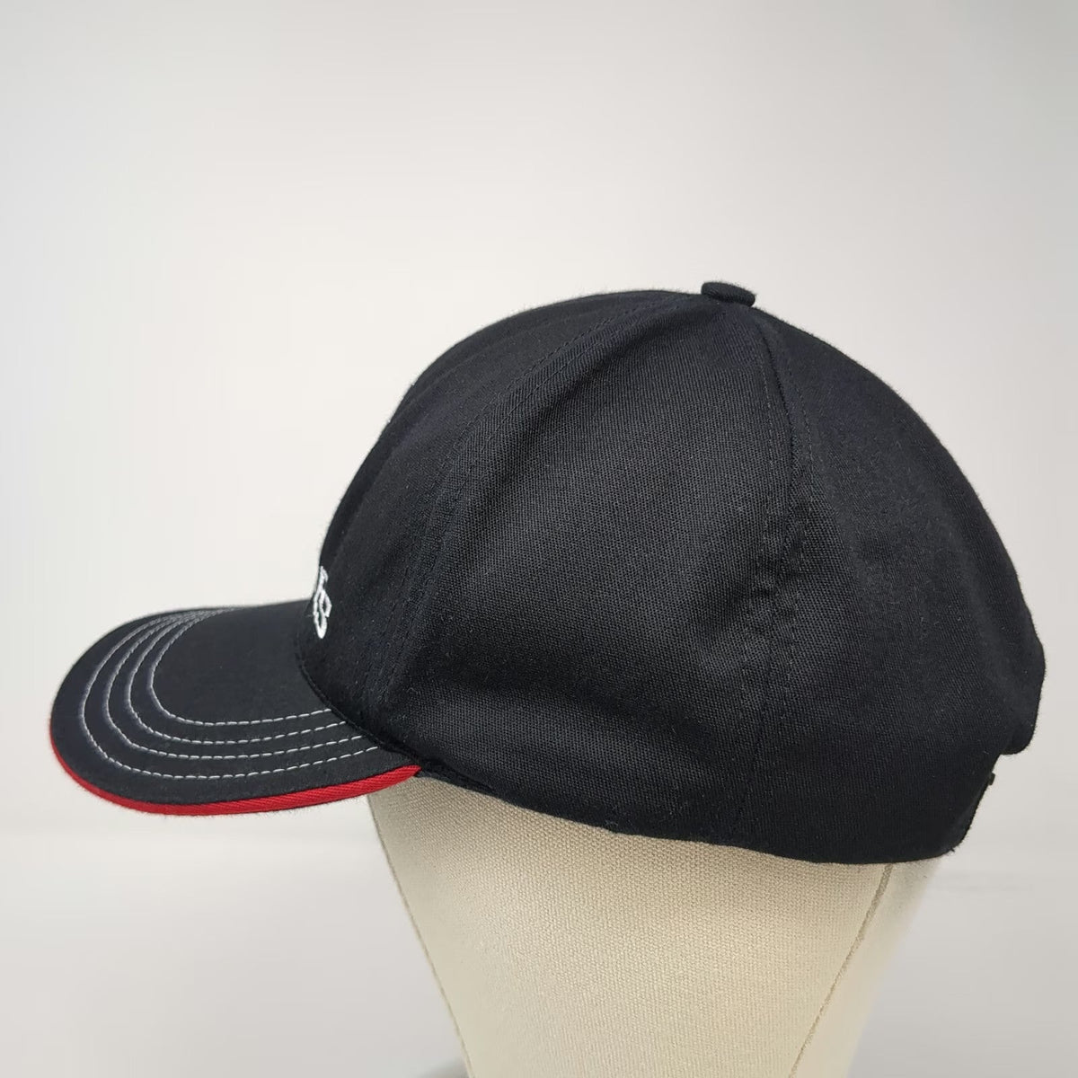 Unionwear Snapback Black One Size US Marines EGA Logo Red Piping Hat Made in USA