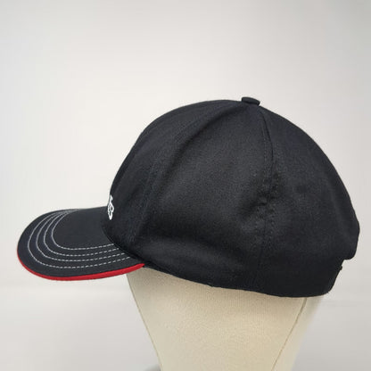 Unionwear Snapback Black One Size US Marines EGA Logo Red Piping Hat Made in USA