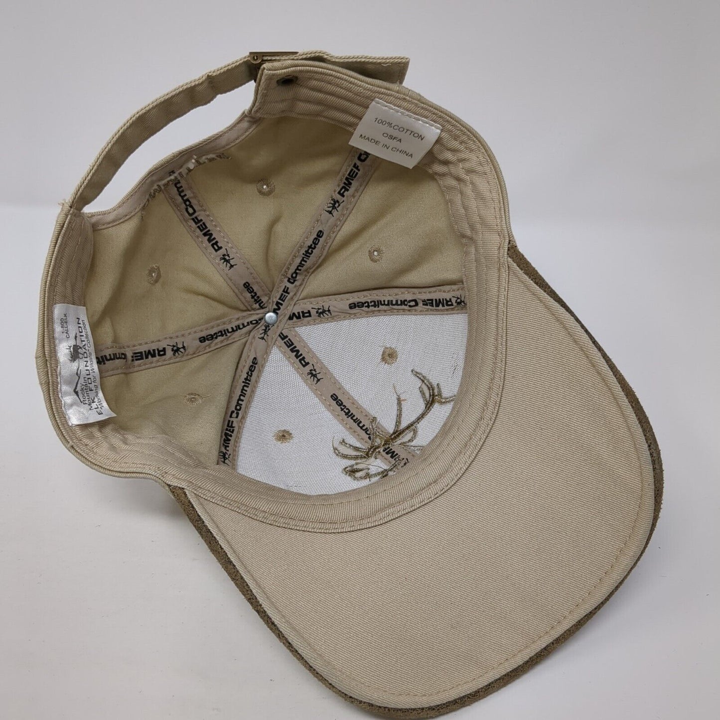 Rocky Mountain Elk Foundation Committee Slideback Hat Tan One Size Hunting