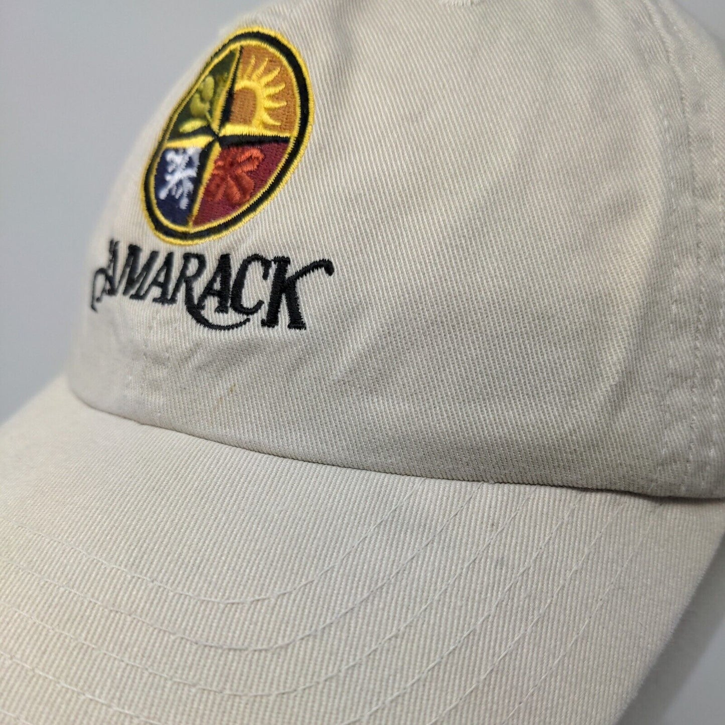 Tamarack Slideback Hat Tan OSFM Embroidered Trailhead To Discovery