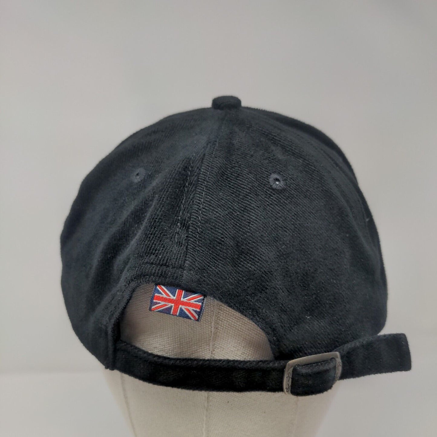 London England Slideback Hat Black OSFA Adjustable Embroidered