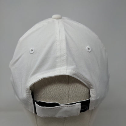 Nike Pfizer Strapback Hat White OSFM Adjustable Swoosh Logo Legacy91 Dri-Fit