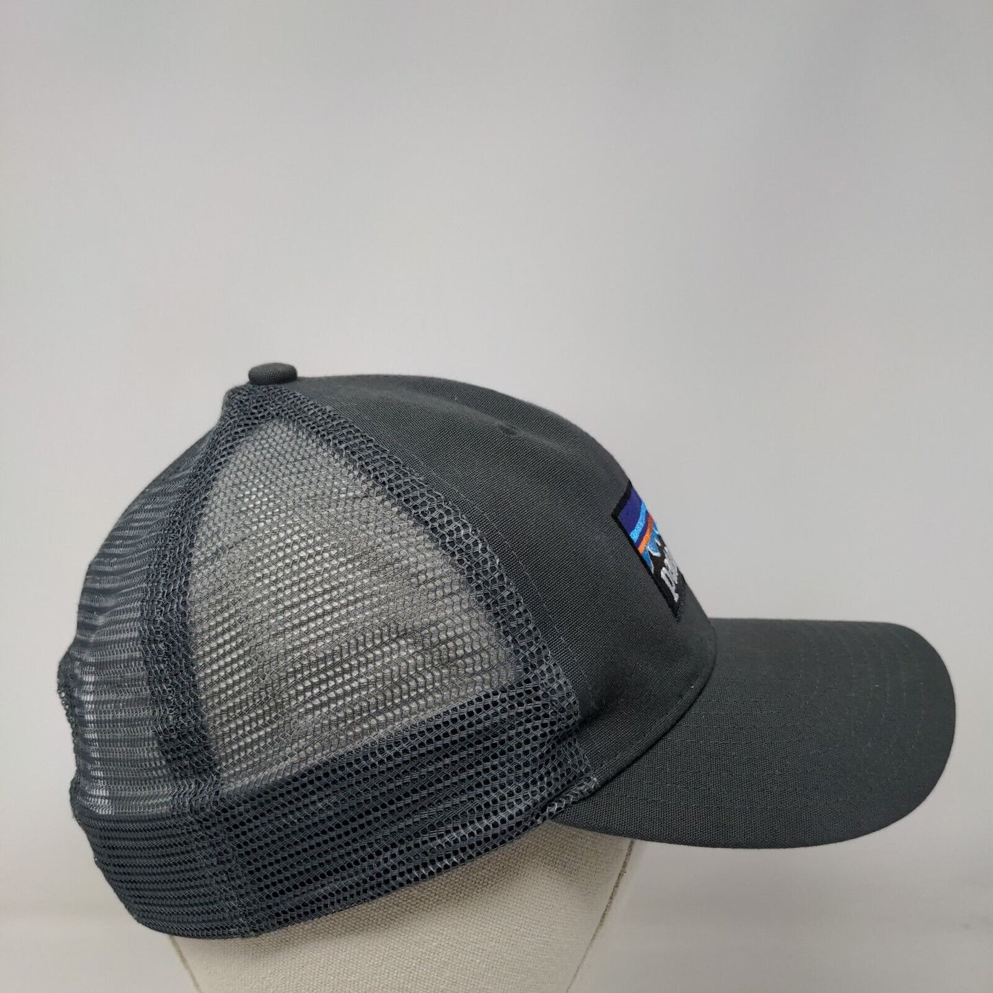 Patagonia Snapback Trucker Hat Gray ALL Adjustable Embroidered Mesh Back
