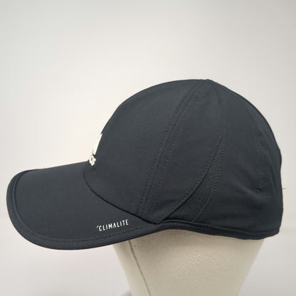 Adidas Baseball Cap Black One Size Climalite Mesh Strapback Sport Running Hat