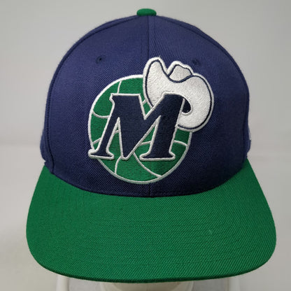 Dallas Mavericks NBA Mitchell & Ness Snapback Blue Green One Size Hat Cap Logo