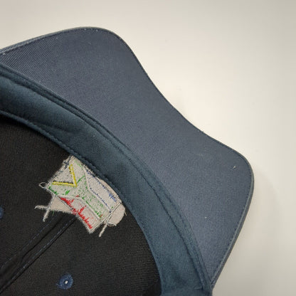 South Africa Strapback Hat Blue One Size Adjustable Embroidered 6 Panel Cotton
