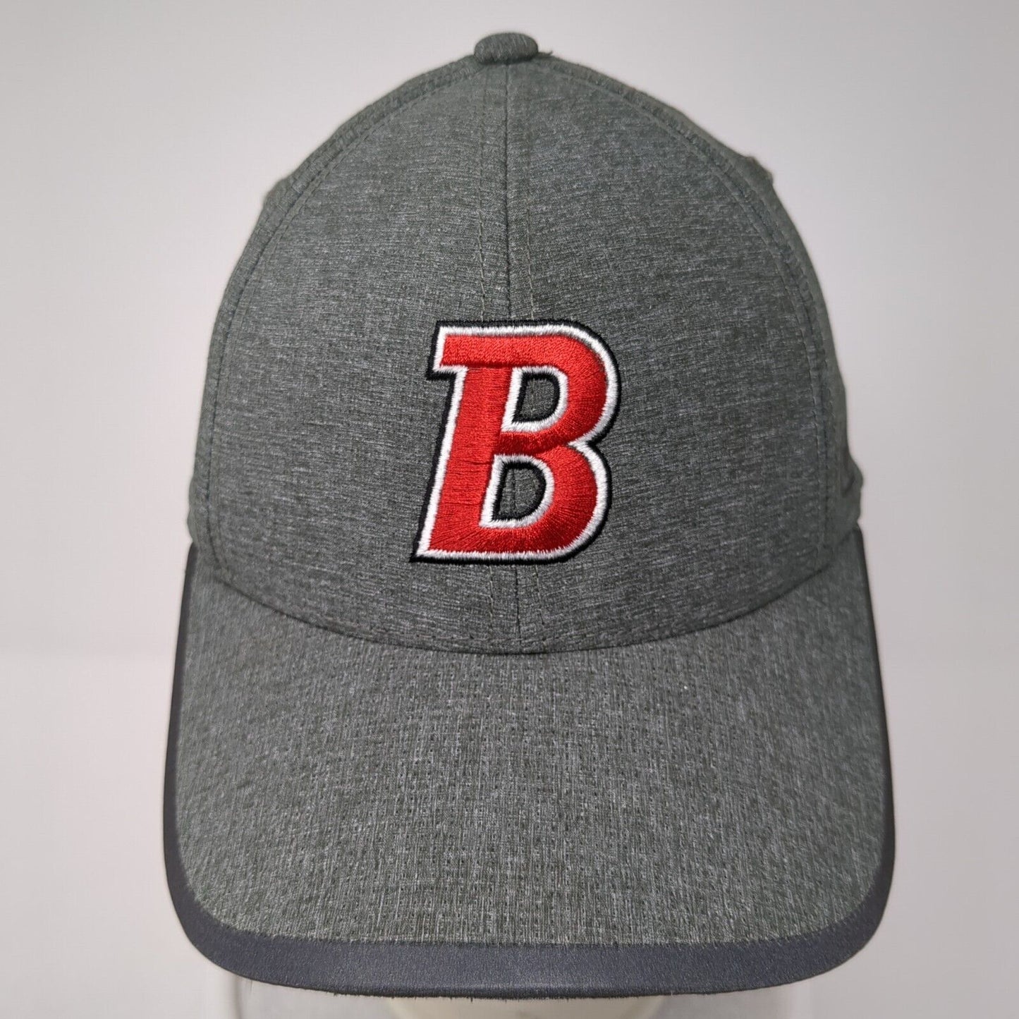 Letter B Strapback Hat Gray One Size Adjustable Embroidered Ogio