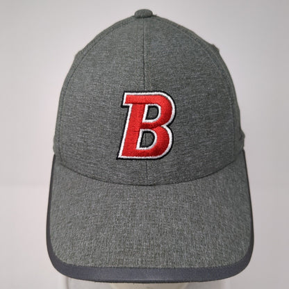 Letter B Strapback Hat Gray One Size Adjustable Embroidered Ogio