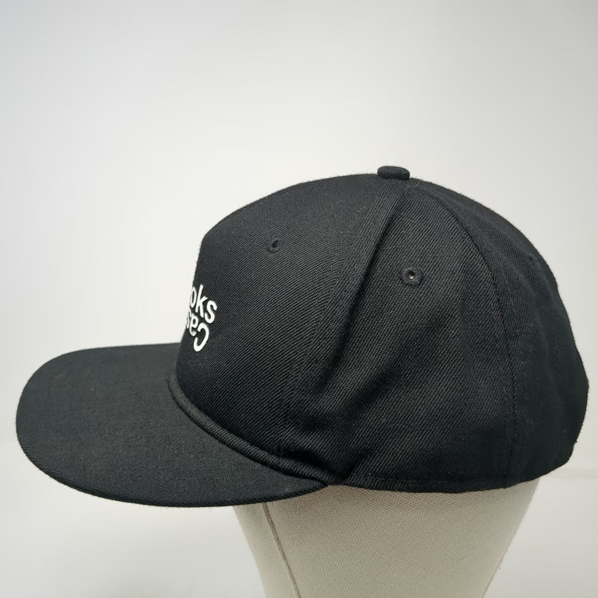 Crooks & Castles Snapback Black One Size Hat Inverted Logo Gold Pin Graphic Brim