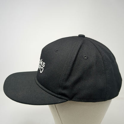 Crooks & Castles Snapback Black One Size Hat Inverted Logo Gold Pin Graphic Brim
