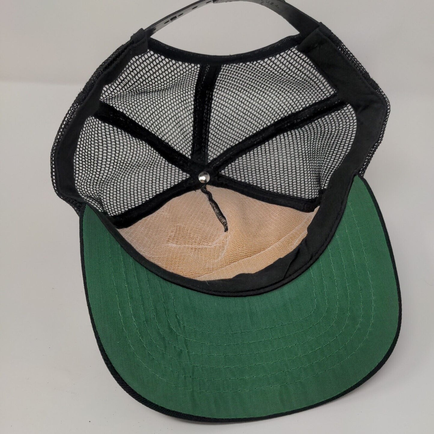 349 FMS Snapback Trucker Hat Black OSFA Adjustable Breathable Mesh Back