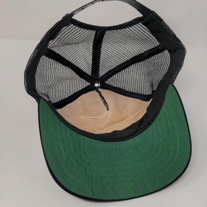349 FMS Snapback Trucker Hat Black OSFA Adjustable Breathable Mesh Back