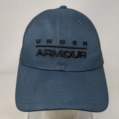 Under Armour Fitted Hat Blueish Gray M/L Embroidered Logo Classic Fit