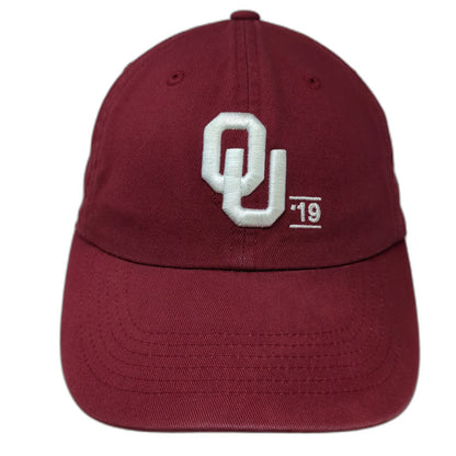 Oklahoma Sooners NCAA Top of the World Red One Size OU Logo Slideback Strap Hat
