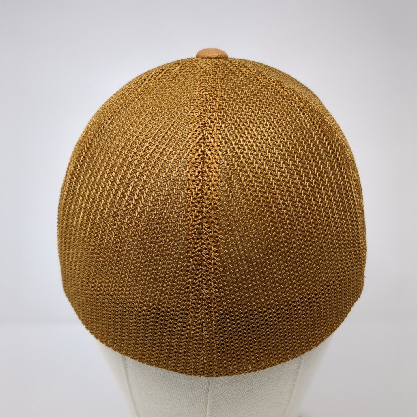 Dearson LLC Fitted Trucker Hat Brown OS Flexfit Mesh Back Embroidered Yupoong