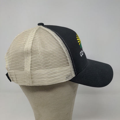 Hit Wear Men's Strapback Mesh Back Hat Black OSFM Embroidered Co Alliance Logo