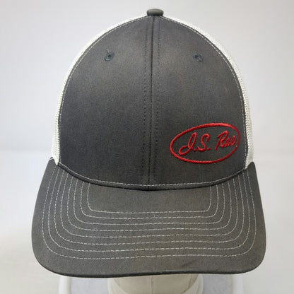 Richardson Trucker Hat Gray One Size Mesh Back Snapback JS Rae Embroidered Logo
