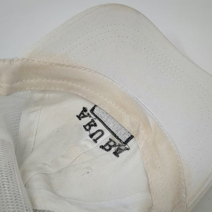 Aruba One Happy Island Est 1499 White Trucker Hat One Size Mesh Snapback Cap