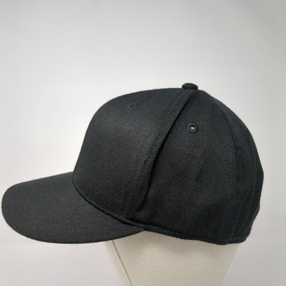 Idaho 2015 Fitted Hat Black 7 1/4-7 5/8 Embroidered Vented Holes 6 Panel Blank