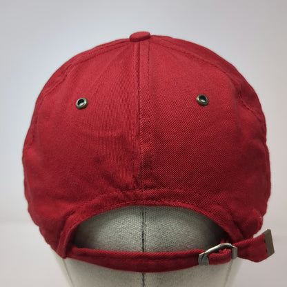 OH YES Canada Baseball Cap Red One Size Slideback Embroidered 100% Cotton Hat