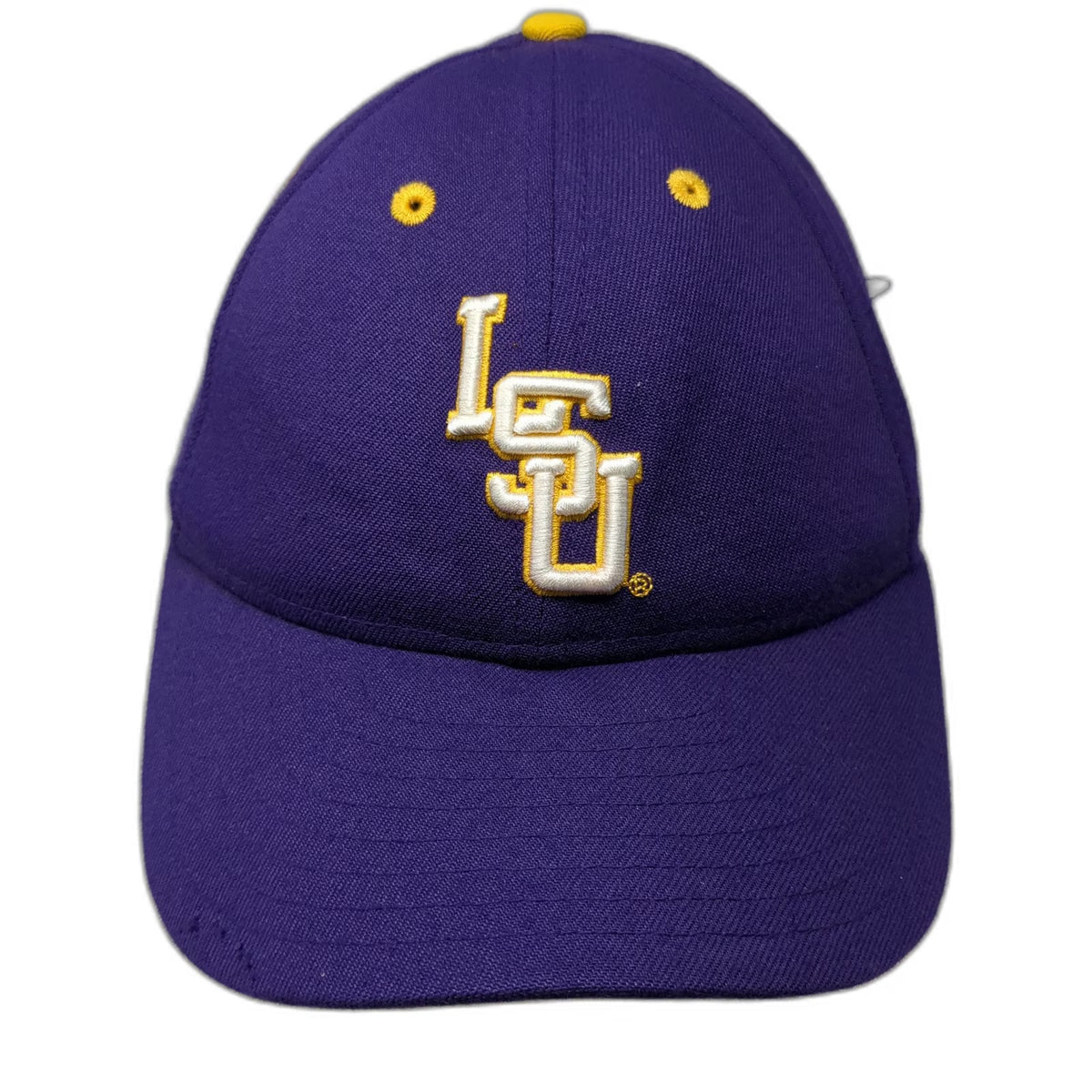 New Era LSU Tigers NCAA Purple 6 7/8 Cap Hat Fitted Wool Blend Tiger Head Logo