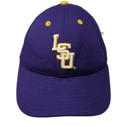 New Era LSU Tigers NCAA Purple 6 7/8 Cap Hat Fitted Wool Blend Tiger Head Logo